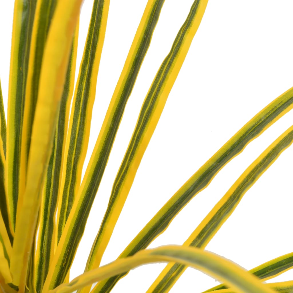 Artificial Plant Dracaena with Pot Yellow 125 cm - OLBRIT