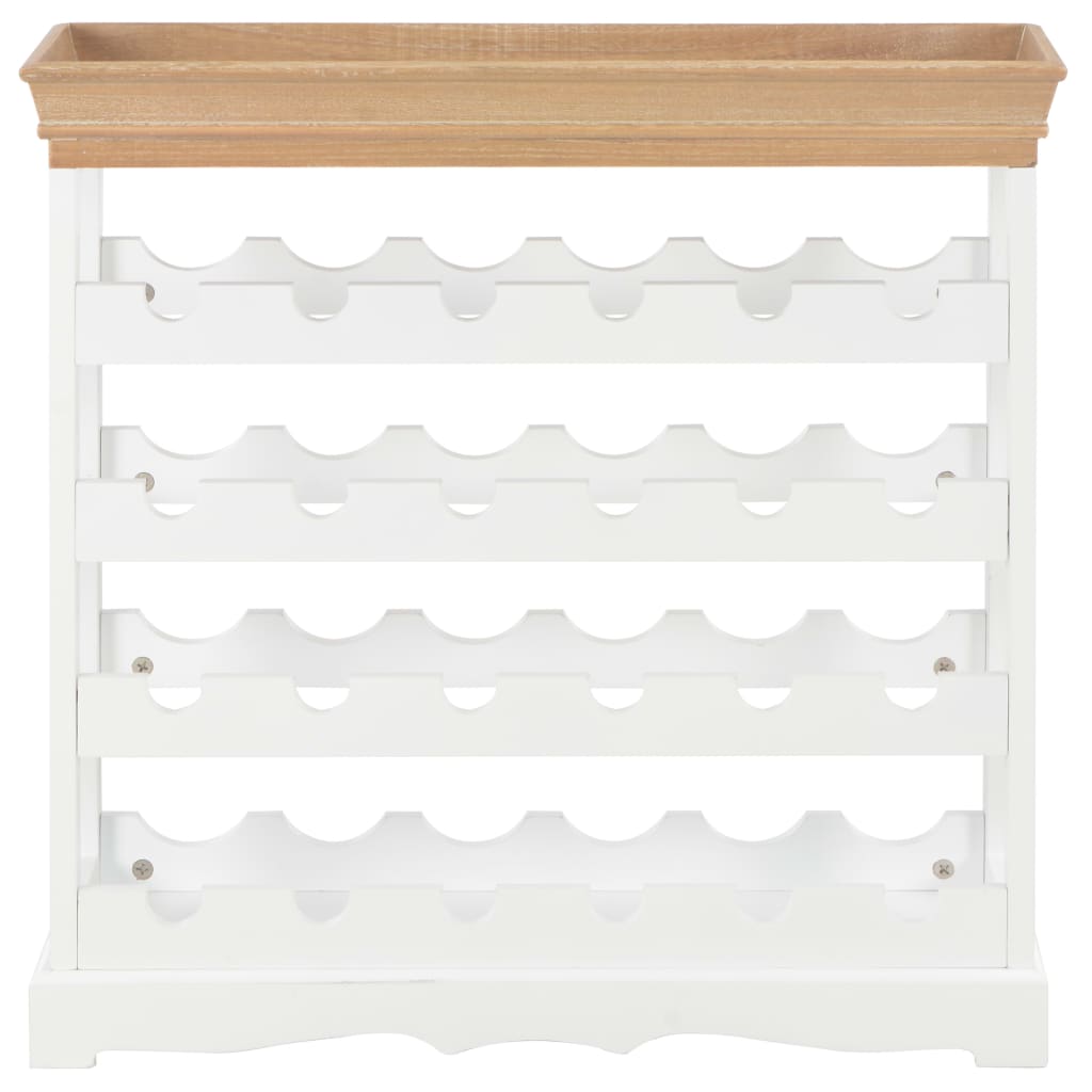 Wine Cabinet White 70x22.5x70.5 cm - OLBRIT