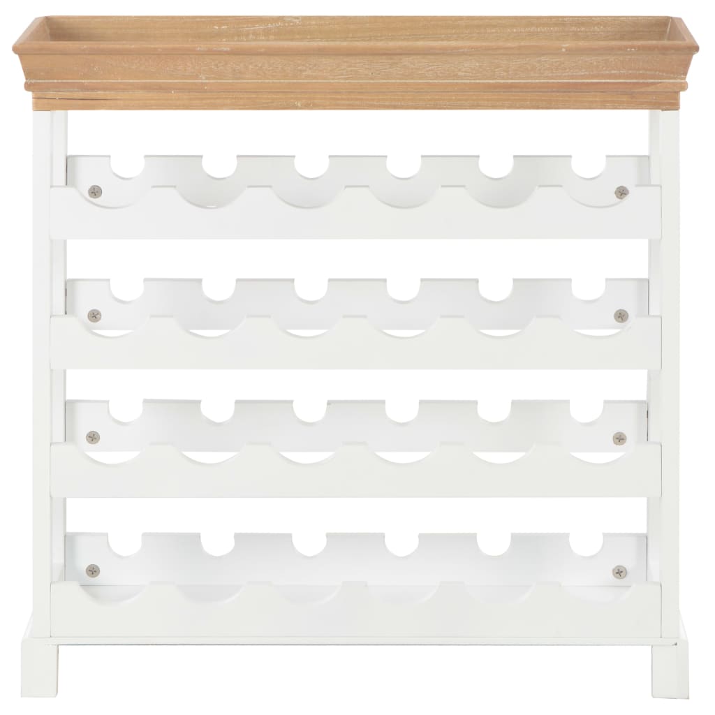 Wine Cabinet White 70x22.5x70.5 cm - OLBRIT
