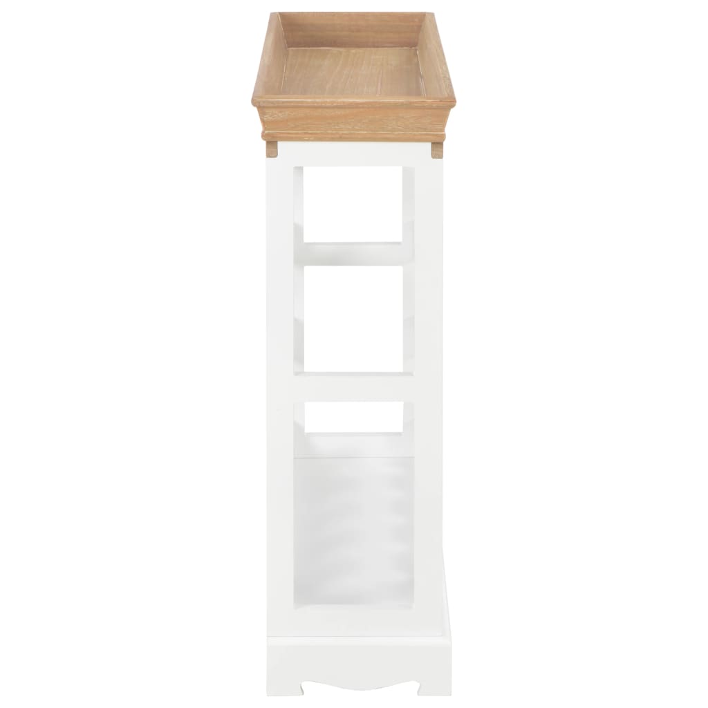 Wine Cabinet White 70x22.5x70.5 cm - OLBRIT