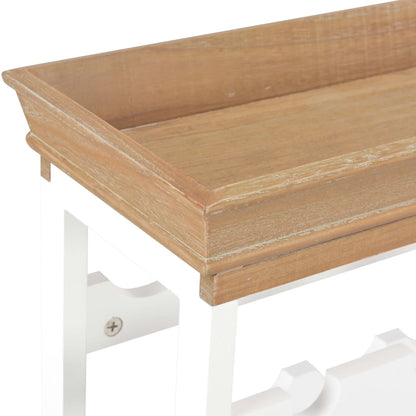 Wine Cabinet White 70x22.5x70.5 cm - OLBRIT
