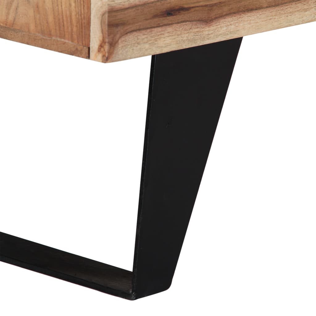 Sideboard 150x40x79 cm Solid Acacia Wood - OLBRIT