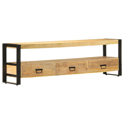 TV Cabinet 150x30x45 cm Solid Mango Wood - OLBRIT