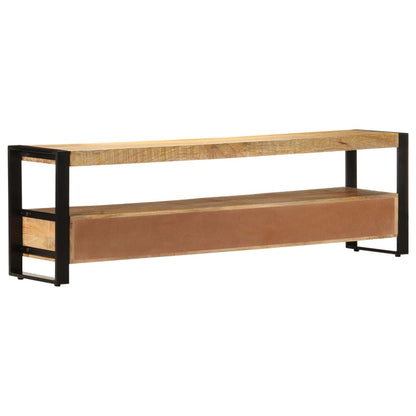TV Cabinet 150x30x45 cm Solid Mango Wood - OLBRIT