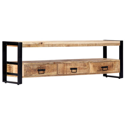 TV Cabinet 150x30x45 cm Solid Mango Wood - OLBRIT