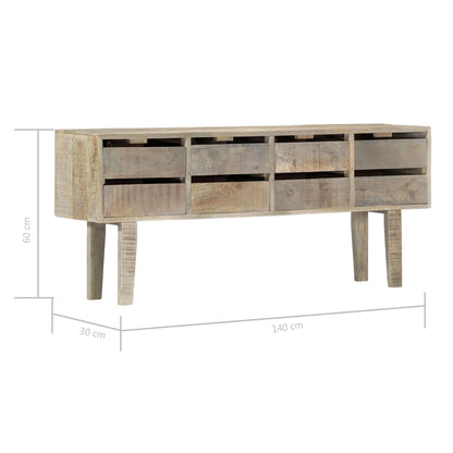 Sideboard 140x30x60 cm Solid Mango Wood - OLBRIT
