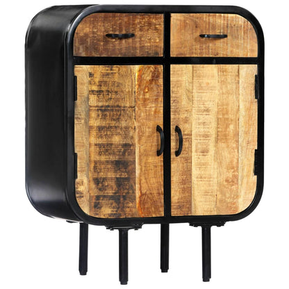 Sideboard 60x30x75 cm Solid Mango Wood and Iron - OLBRIT