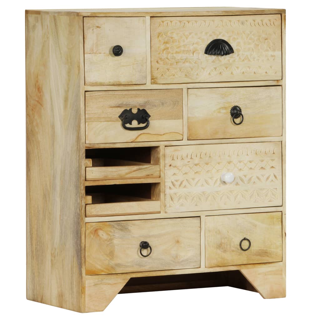 Chest of Drawers 60x30x75 cm Solid Mango Wood - OLBRIT