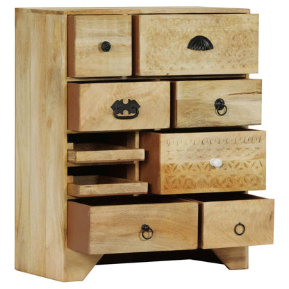 Chest of Drawers 60x30x75 cm Solid Mango Wood - OLBRIT