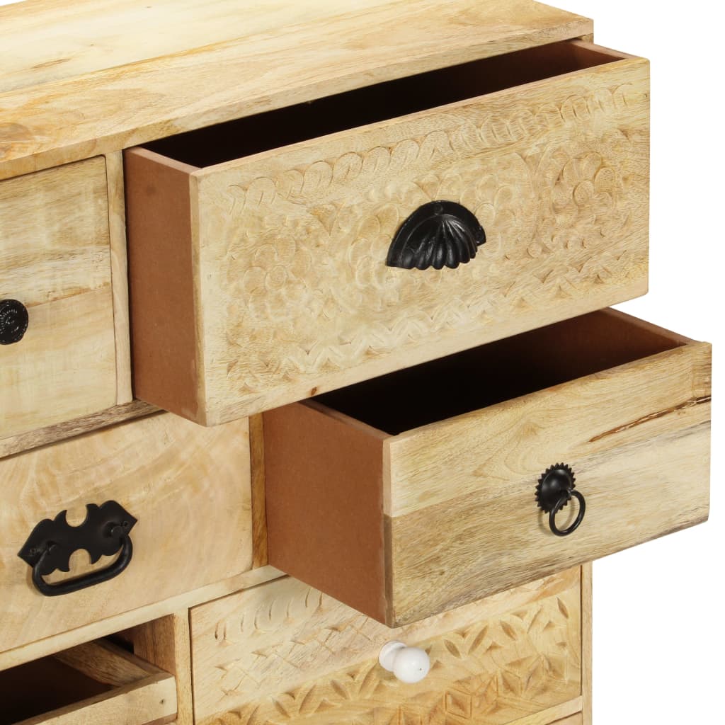 Chest of Drawers 60x30x75 cm Solid Mango Wood - OLBRIT