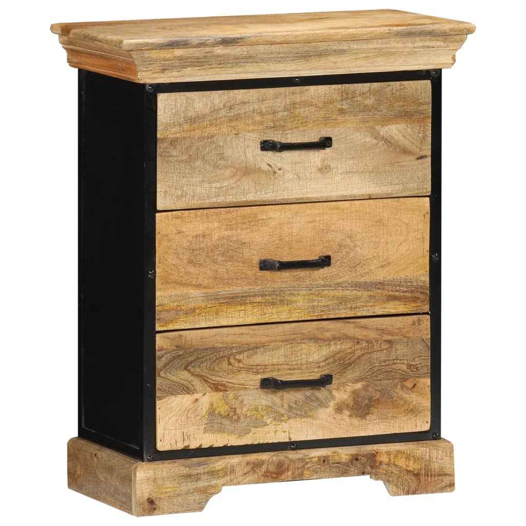 Chest of Drawers 60x30x75 cm Solid Mango Wood - OLBRIT
