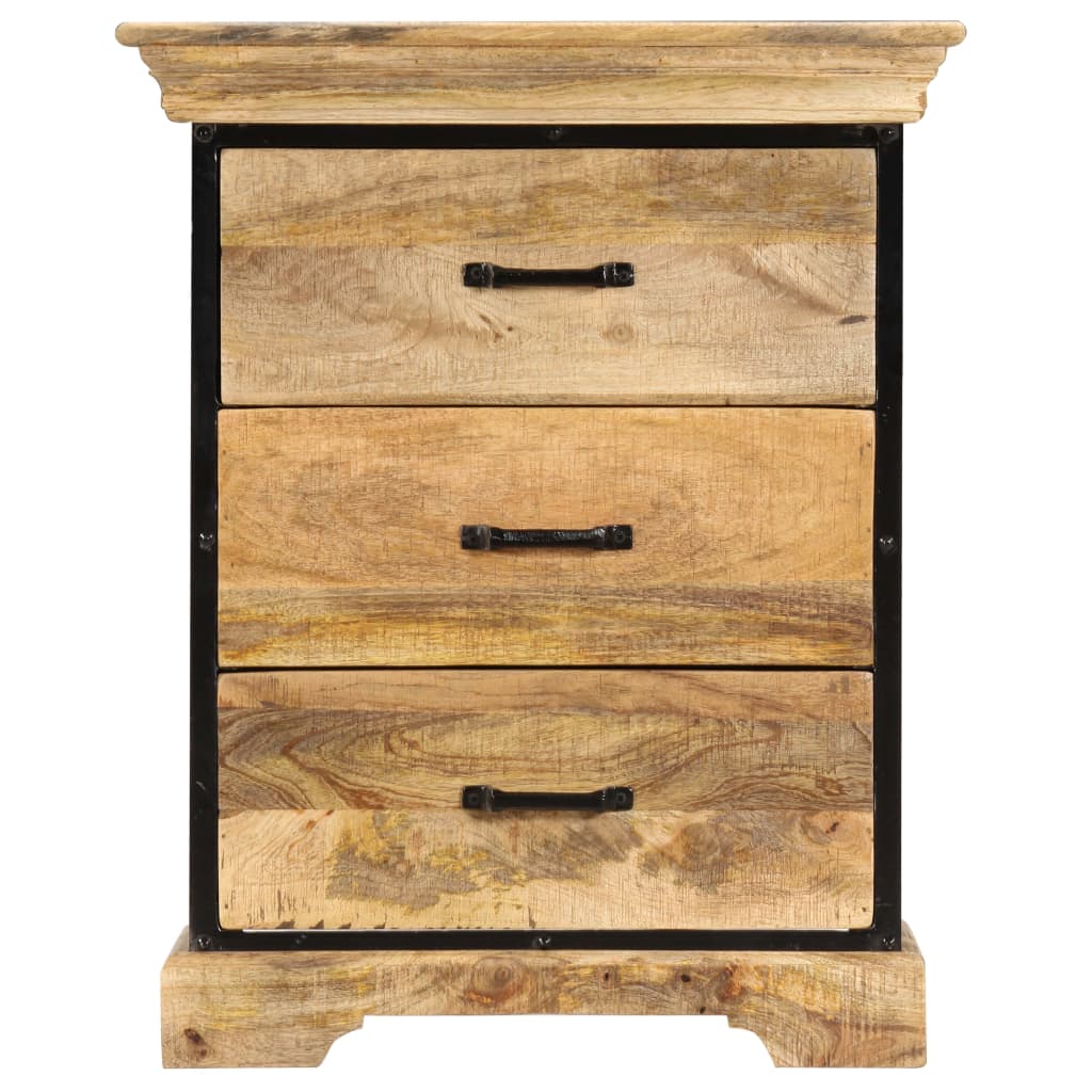 Chest of Drawers 60x30x75 cm Solid Mango Wood - OLBRIT