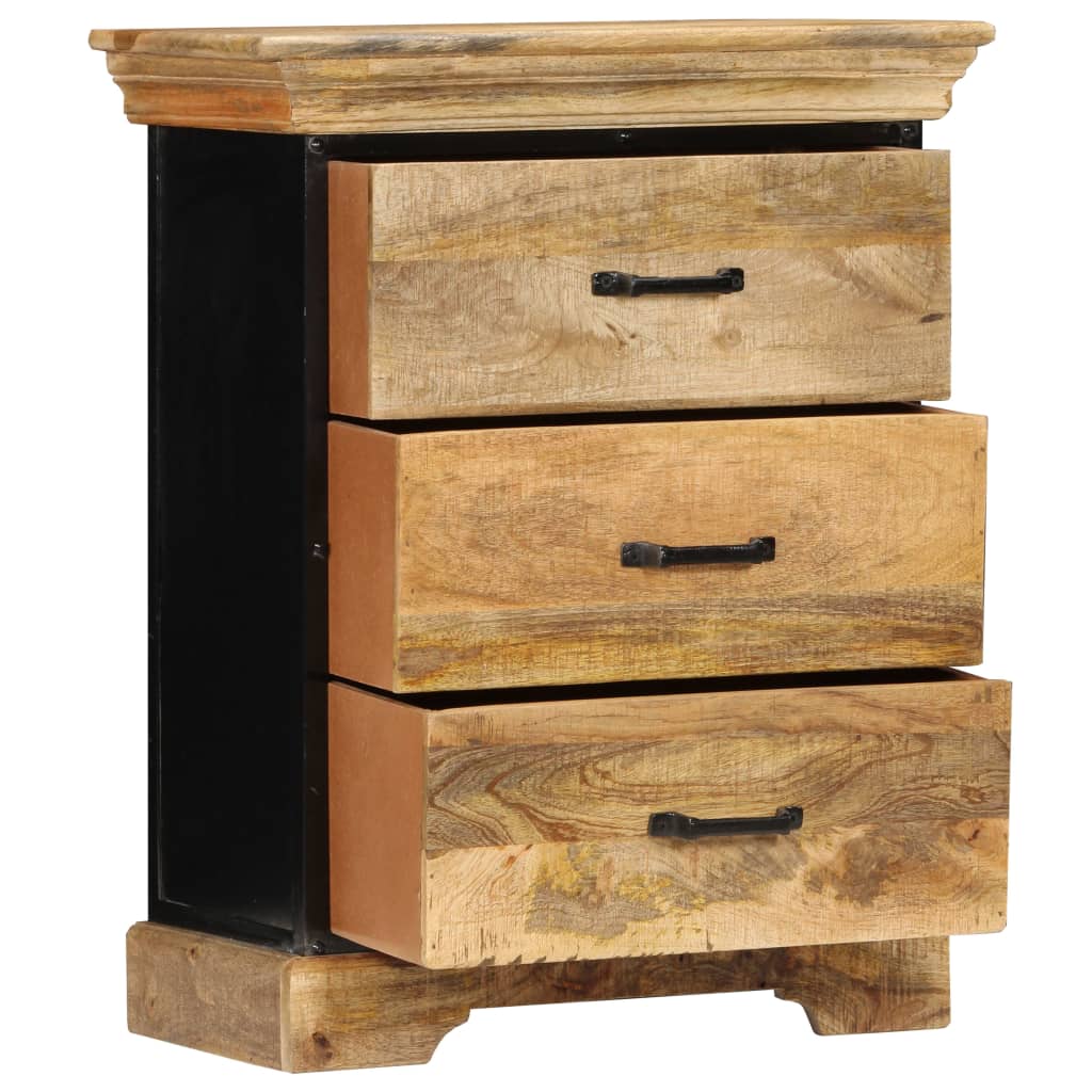 Chest of Drawers 60x30x75 cm Solid Mango Wood - OLBRIT