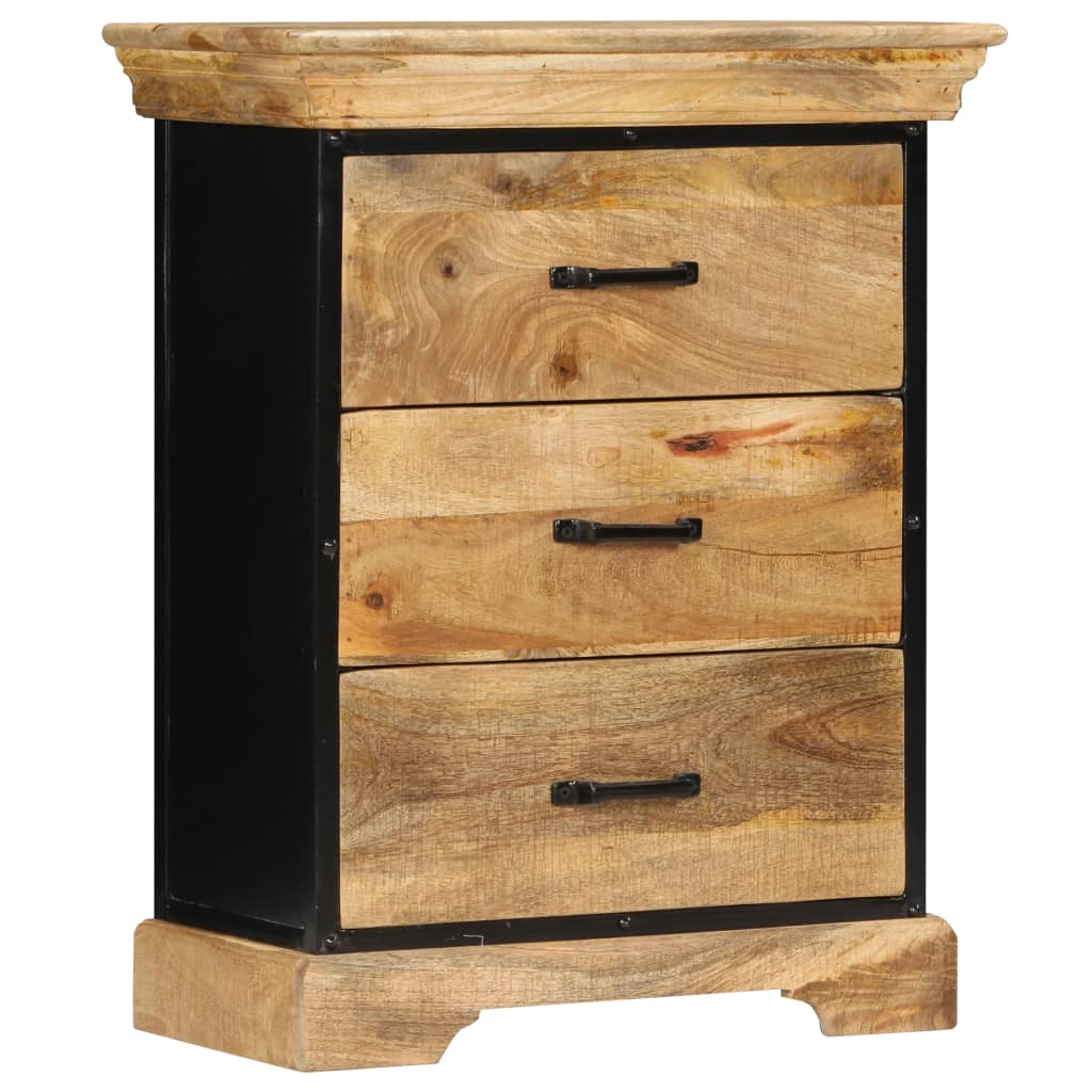 Chest of Drawers 60x30x75 cm Solid Mango Wood - OLBRIT