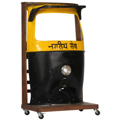 Rickshaw Wine Cabinet 100x60x172 cm Solid Reclaimed Wood - OLBRIT