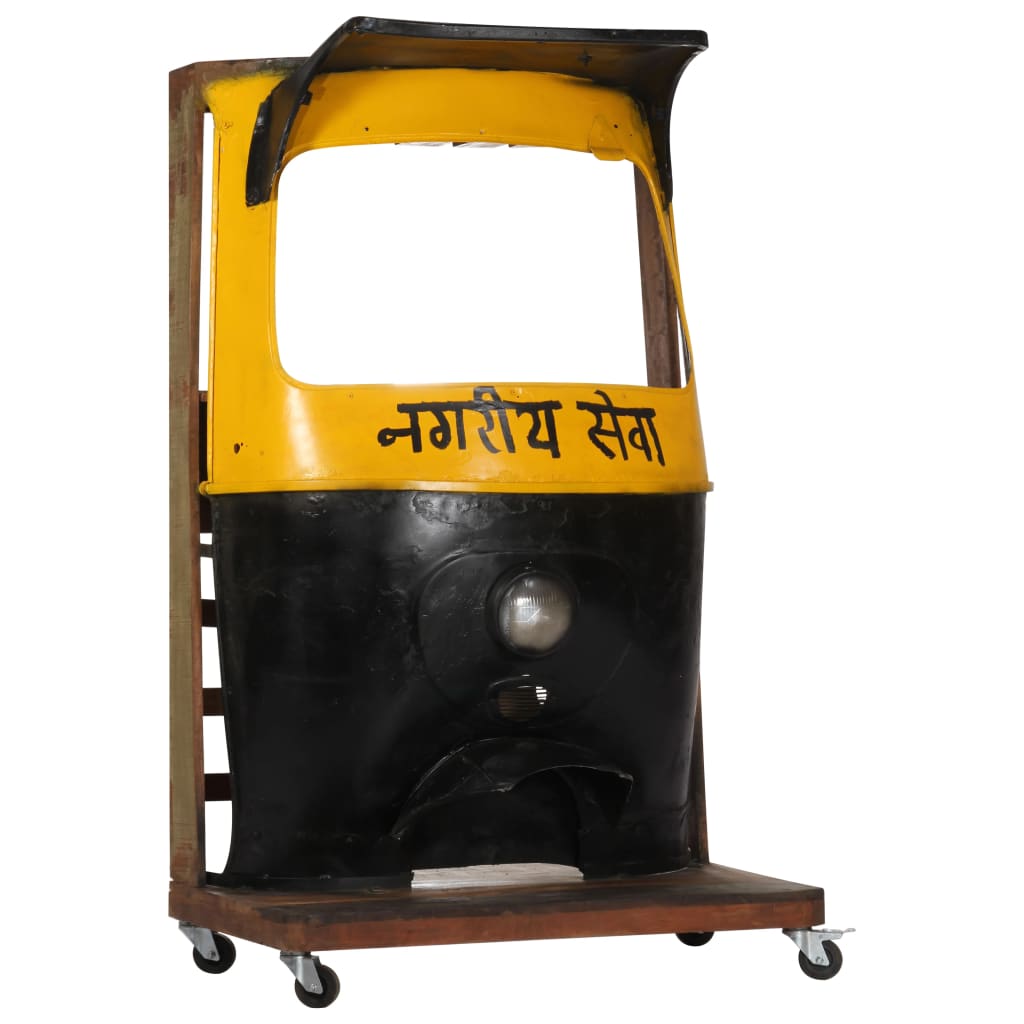 Rickshaw Wine Cabinet 100x60x172 cm Solid Reclaimed Wood - OLBRIT