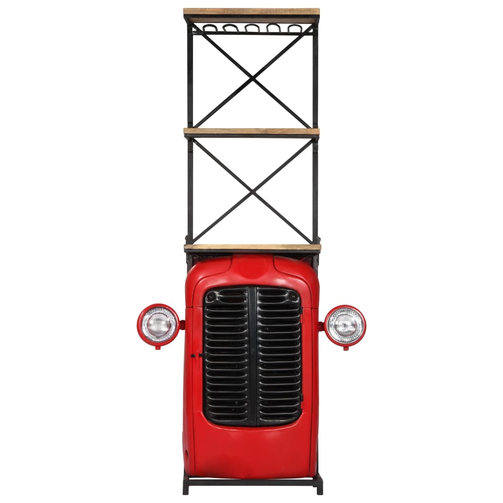 vidaXL Tractor Wine Cabinet 49x31x172 cm Solid Mango Wood - OLBRIT