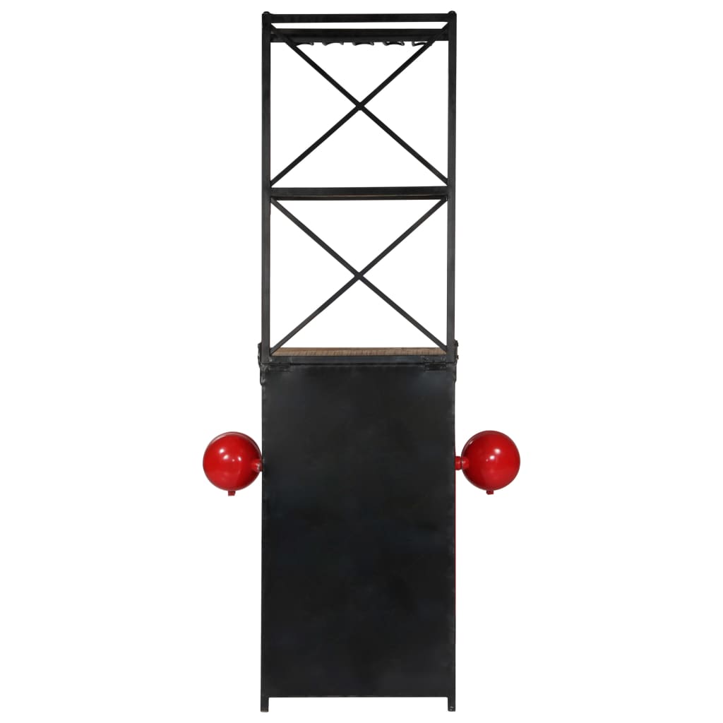 vidaXL Tractor Wine Cabinet 49x31x172 cm Solid Mango Wood - OLBRIT
