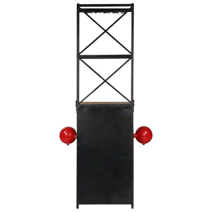 vidaXL Tractor Wine Cabinet 49x31x172 cm Solid Mango Wood - OLBRIT