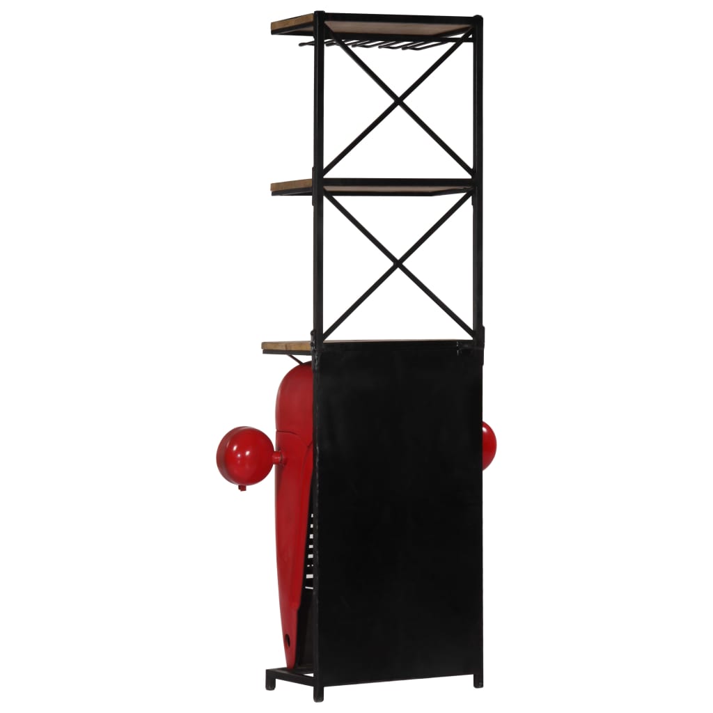 vidaXL Tractor Wine Cabinet 49x31x172 cm Solid Mango Wood - OLBRIT