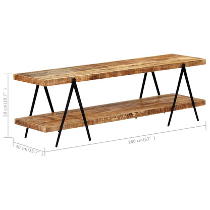 TV Cabinet 160x40x50 cm Solid Mango Wood - OLBRIT
