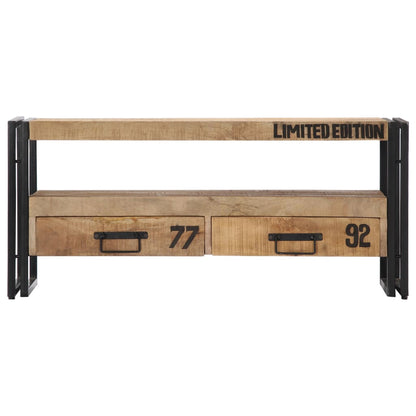 TV Cabinet 100x30x45 cm Solid Mango Wood - OLBRIT