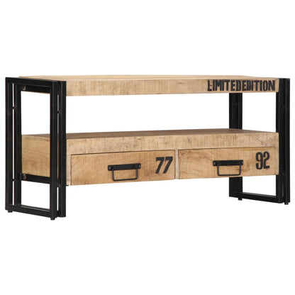 TV Cabinet 100x30x45 cm Solid Mango Wood - OLBRIT