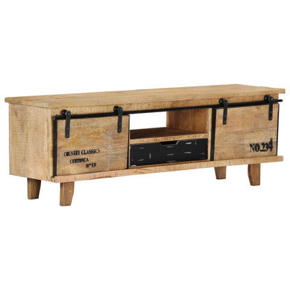 TV Cabinet 120x30x40 cm Solid Mango Wood - OLBRIT