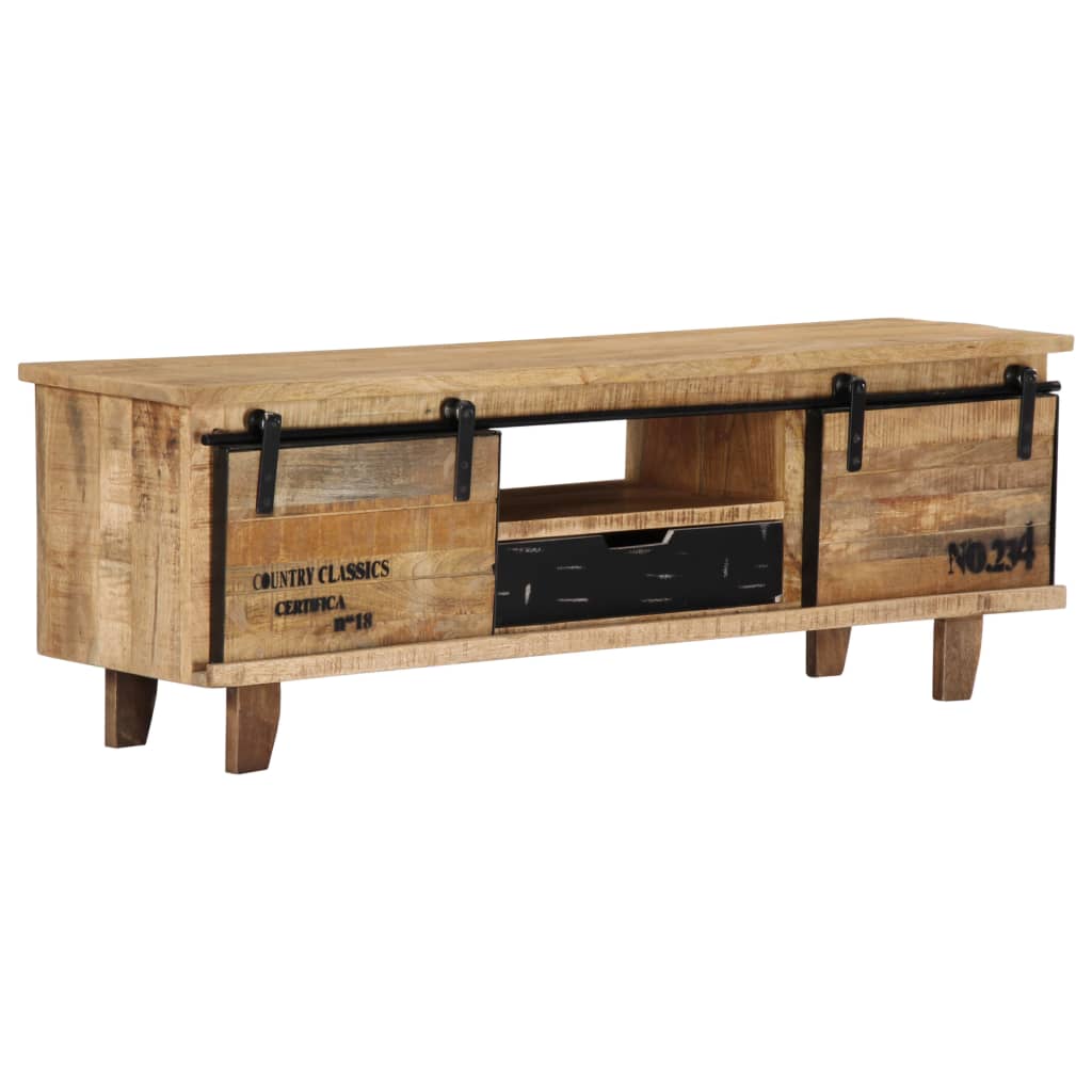 TV Cabinet 120x30x40 cm Solid Mango Wood - OLBRIT