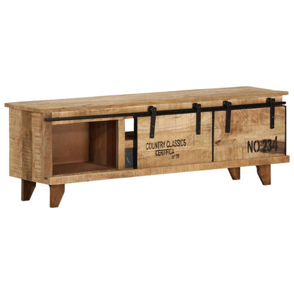 TV Cabinet 120x30x40 cm Solid Mango Wood - OLBRIT