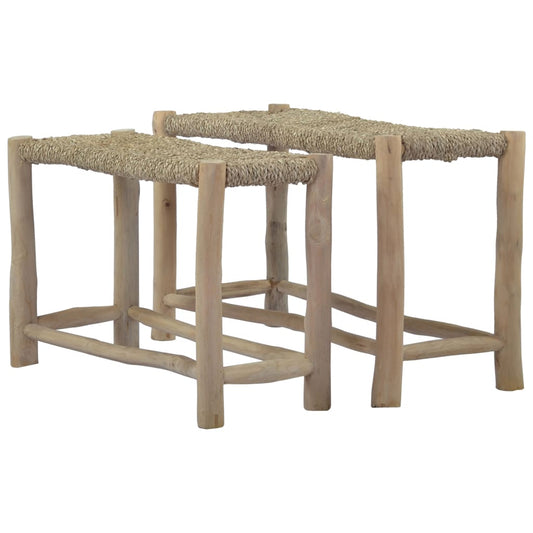 Benches 2 pcs Brown Seagrass - OLBRIT