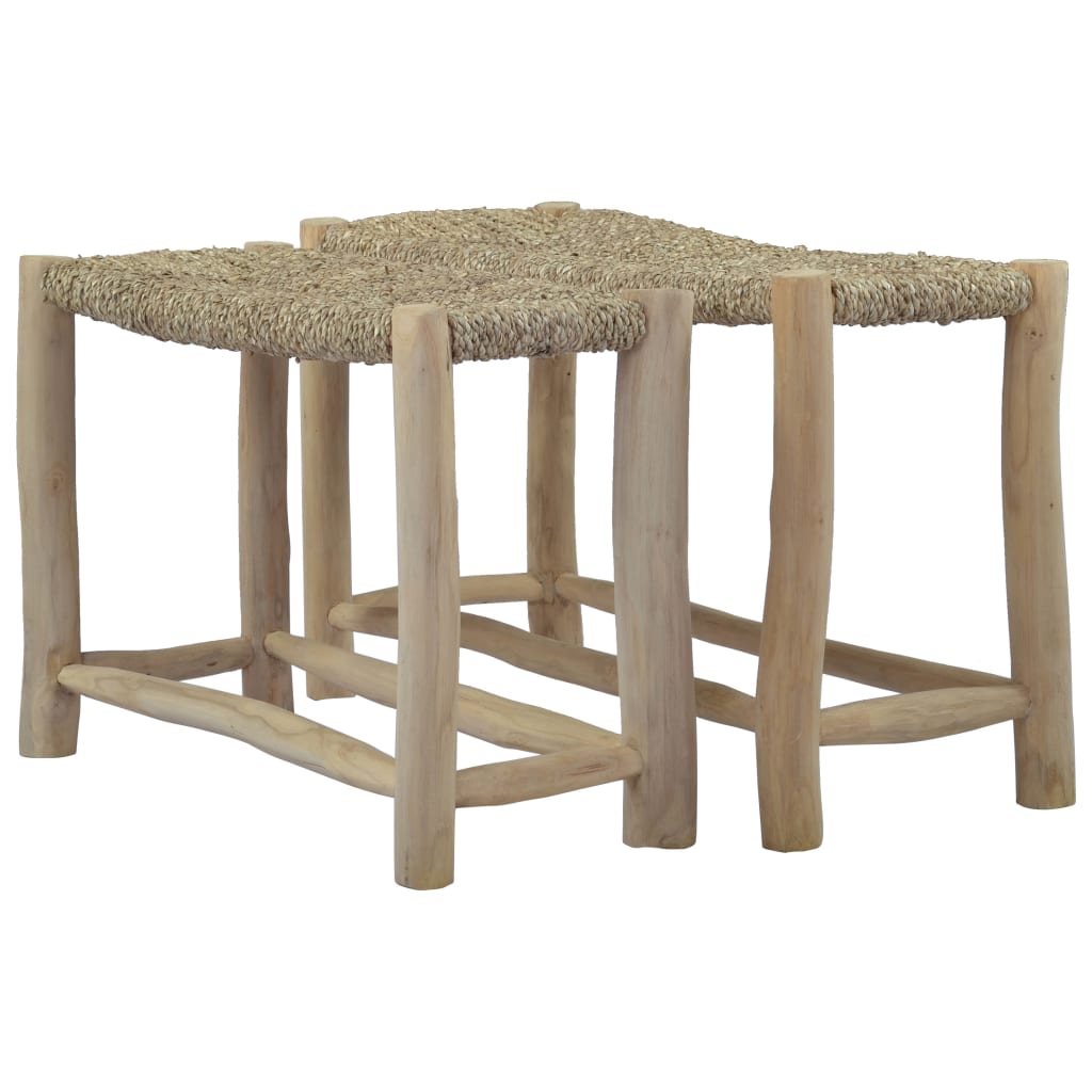Benches 2 pcs Brown Seagrass - OLBRIT