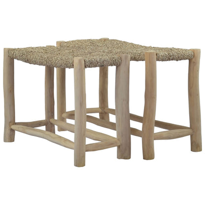 Benches 2 pcs Brown Seagrass - OLBRIT