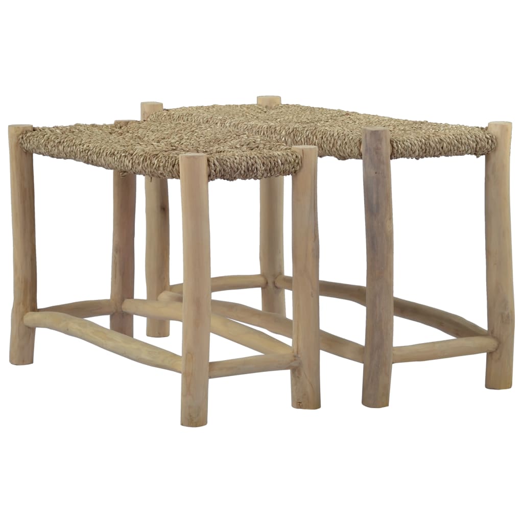 Benches 2 pcs Brown Seagrass - OLBRIT