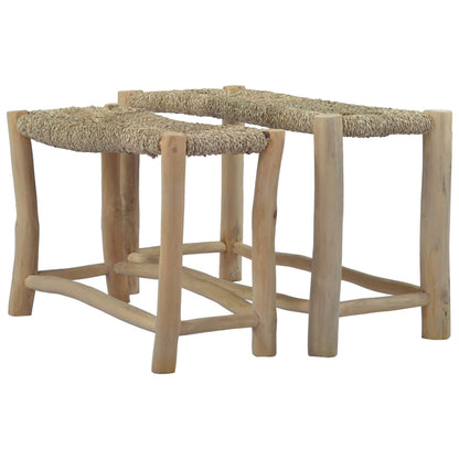 Benches 2 pcs Brown Seagrass - OLBRIT
