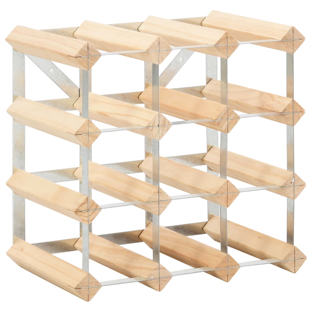 Wine Rack for 12 Bottles Solid Pinewood - OLBRIT