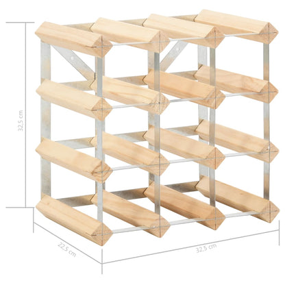 Wine Rack for 12 Bottles Solid Pinewood - OLBRIT