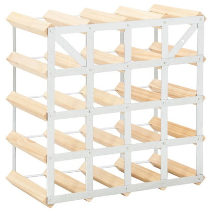 vidaXL Wine Rack for 20 Bottles Solid Pinewood - OLBRIT