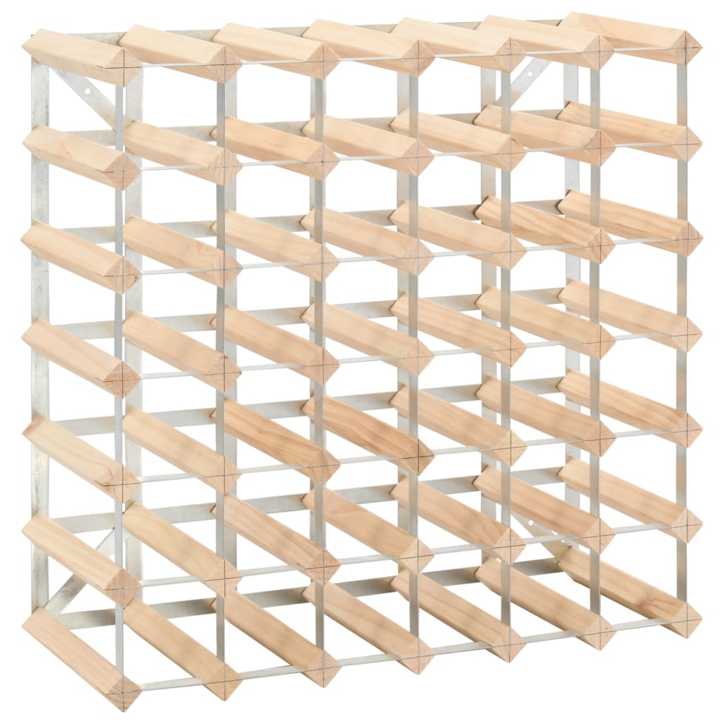 Wine Rack for 42 Bottles Solid Pinewood - OLBRIT