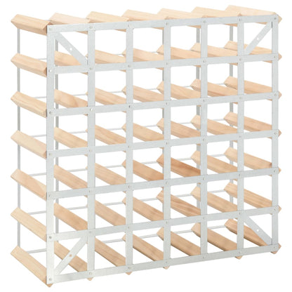 Wine Rack for 42 Bottles Solid Pinewood - OLBRIT