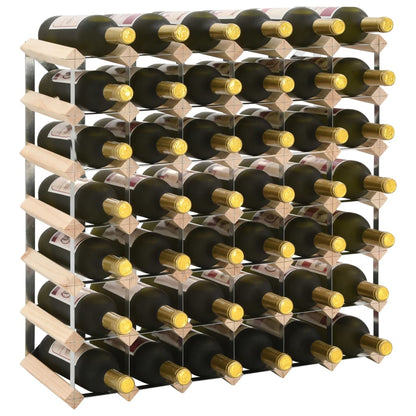 Wine Rack for 42 Bottles Solid Pinewood - OLBRIT