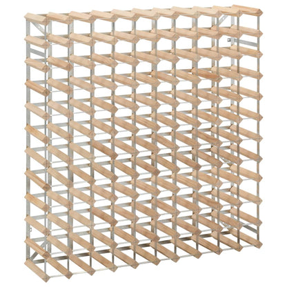 vidaXL Wine Rack for 120 Bottles Solid Pinewood - OLBRIT