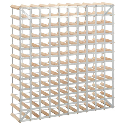 vidaXL Wine Rack for 120 Bottles Solid Pinewood - OLBRIT