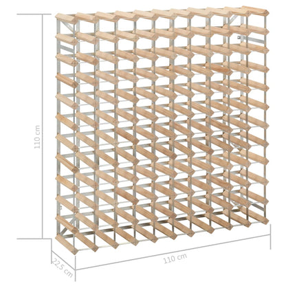 vidaXL Wine Rack for 120 Bottles Solid Pinewood - OLBRIT