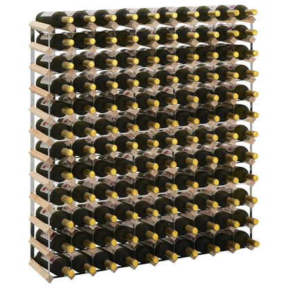 vidaXL Wine Rack for 120 Bottles Solid Pinewood - OLBRIT