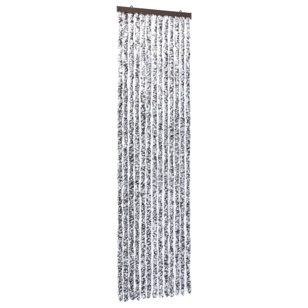 Insect Curtain Brown and Beige 56x185 cm Chenille - OLBRIT