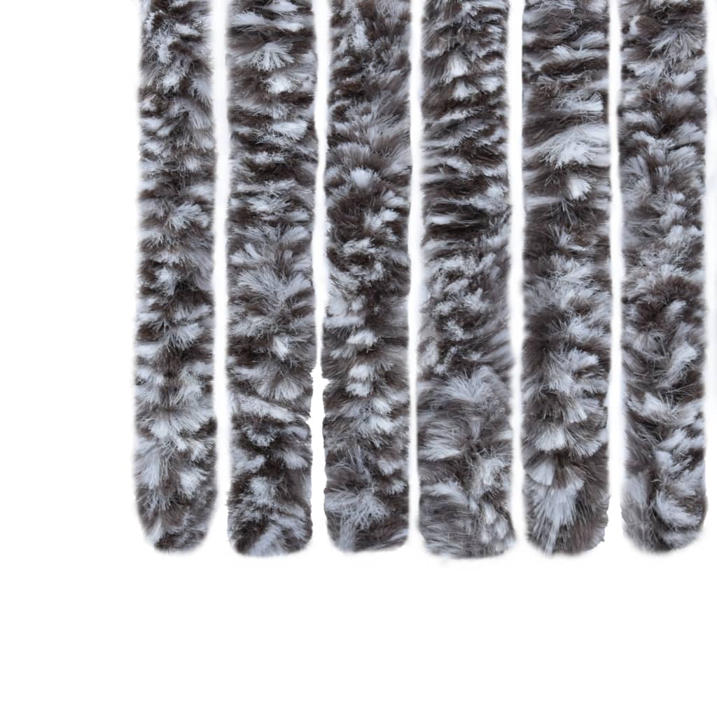 Insect Curtain Brown and Beige 56x185 cm Chenille - OLBRIT