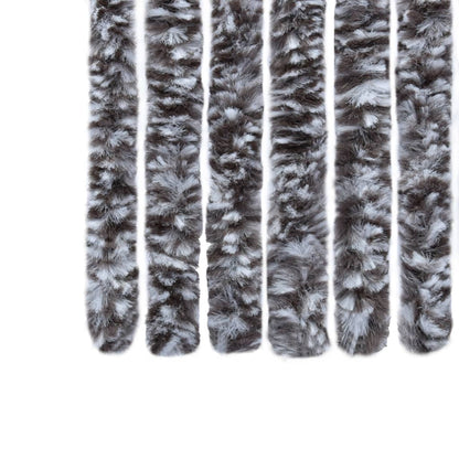 Insect Curtain Brown and Beige 90x220 cm Chenille - OLBRIT