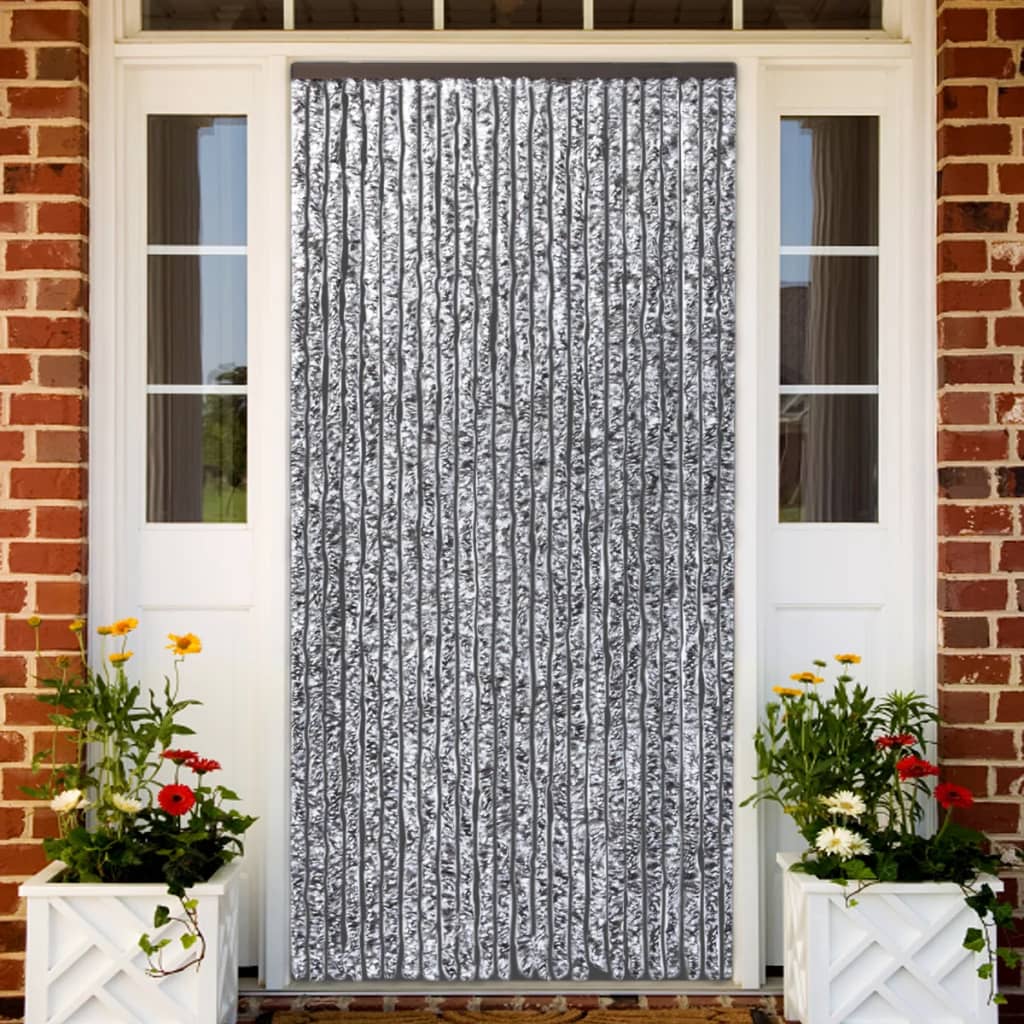 Insect Curtain Brown and Beige 90x220 cm Chenille - OLBRIT