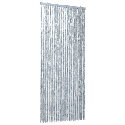 Insect Curtain White and Grey 90x220 cm Chenille - OLBRIT